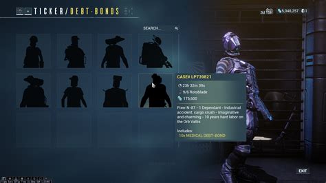 check warframe inventory.